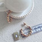 Lulus Chain open hoop huggie earrings Photo 1