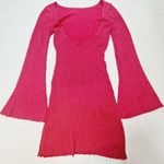 MORE TO COME Meira Mini Dress in Pink Metallic Medium Photo 10