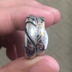 2pcs Heart Promise Wedding Couple Rings Photo 4