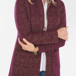 Chico's NEW  Womens Burgundy & Gold Structured Blazer Jacket‎ size small Workwear Photo 0