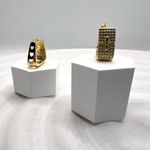 Earrings‎ triangle ear clips Gold Photo 4