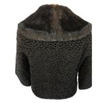 Persian coat with large fur collar in black size medium Photo 5