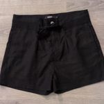 Hudson Jeans Hudson Black Paperbag Linen Blend Shorts Size 24 Photo 1