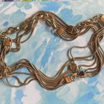 ESCADA Multi Strand Liquid Gold Long Necklace Photo 1