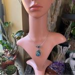 Abalone & Amethyst Gemstone Necklace Purple Photo 4