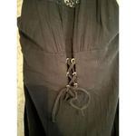 Free People FALL CLEARANCE Intimately  Black Lace Corset Dress High Neck Photo 3