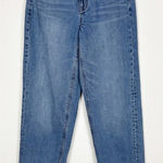 American Eagle  Baggy Denim Jeans Size 2 High Rise Distressed Medium Wash Photo 0