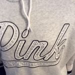 Victoria's Secret PINK Hoodie Gray Black Bling Small S Photo 1