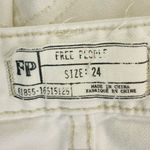 We The Free  raw hem cargo mini skirt in white denim. Size 24 Photo 4