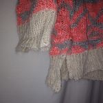 Pink republic VS PINK L Hot Coral Aztek Gray Cardigan Sweater Photo 2