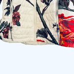 Columbia  XS Floral Omni-Heat Puffer Jacket Ivory Red Yellow Peony Print Photo 6
