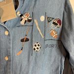 American Vintage Vtg Deadstock Christopher & Banks chambray sports embroidered button down Photo 1