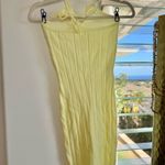 Y2K Yellow Halter Mini Sweater Dress Photo 1