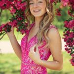 Ellie Wilde Pink Sparkly Prom Dress Photo 0