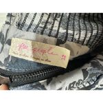 Free People Size 12 Blue Floral Print Sweetheart Neck Wrap Skirt Midi Dress Photo 3