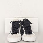 P448 new Star High Top Sneaker In Sting sz36 US 5.5-6 Floral Printed White Black Photo 1