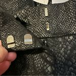 Lane Bryant  Black Coated Snake Print The Allie Ankle Pant NWT‎ 16P Photo 8