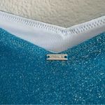 PINK VS NWT Blue Sparkle Bikini Bottom S Photo 4