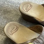 Dansko  Sophie Sandals Womens 40 Taupe Buckle Wedge Heels Slip On US 10 10.5 Photo 1
