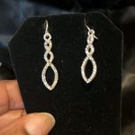 Diamanté hanging earrings very classy with understated elegance. Photo 3