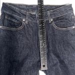 Massimo Dutti  High-Waist Straight Leg Cropped Confort Jeans Dark Blue Size 4 Photo 6