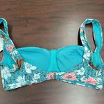 Time & Tru NWT  Printed Underwire Balconette Swim Top Photo 2