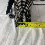 Topshop Diana Diamante Clutch Bag -Elegant Black and Silver Women's Bag Photo 12