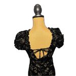 Urban Outfitters Velvet Floral Midi Dress Women’s Medium Black Whimsigoth NWT Photo 3