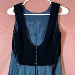 90s VINTAGE BLACK FORMAL MAXI DRESS GOWN Size M Photo 2