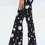Forever 21 NWT  Celestial Print Flare Pants Stars Moon Sun Leggings Sz M Photo 2