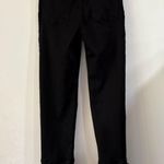 Reformation  Black High Rise Distressed Raw Hem Crop Jagger Jeans 24 Puckered Photo 5