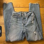 Levi's Levi’s wedgie straight leg rawhem button fly ankle jeans 25 Photo 0