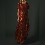 Baltic Born NWT Women’s  Muse Sequin Maxi Dress Cinnamon Size M Photo 4