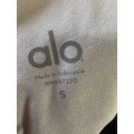 Alo Yoga  Women's Velour Sweatshirt Cropped Tank Bra, Small Pink Halter‎ Photo 4
