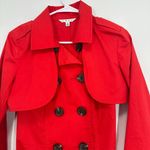 CAbi Style #334 Vibrant Cherry Red Convertible Trench Vest Size 4 Spring Coat Photo 4