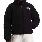The North Face  Women’s 2000 Polar Nuptse Jacket Black Fleece NWT Small Photo 0