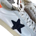 Steve Madden  White Leather Pursued Leopard Cap Sneakers Women Sz 7.5 Photo 6