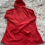 Adidas Orange Coral Hooded Full Zip Lined Pockets Logo Windbreaker, size M Photo 11