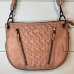 Lug Swivel RFID Quilted Shoulder Bag Pink Photo 1