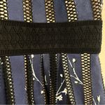 Foxiedox  Navy Floral Lace Hem Open‎ Back Sleeveless Flare Bryonia Dress MEDIUM Photo 7