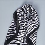Zebra Striped Print Bandana Women Scarf Bandana, Hair Band, Head Band NWOT Black Photo 3