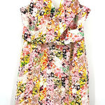 Jessica Simpson size 10 sleeveless floral dress crossover bodice cotton blend Photo 0