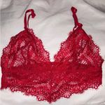 Red Lace Bralette Photo 0