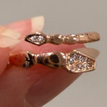 Rose Gold Adjustable Snake Ring Photo 0