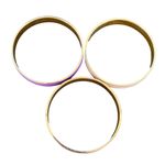 J.Crew Enamel Bangle Bracelet Lot Pastel Set of 3 Pink Beige Lavender Photo 4