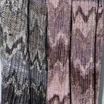 Apt. 9  pleated rayon multi colored scarf/wrap. Black, gray , plum, with fringe. Photo 1