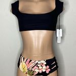 Robin Piccone New.  high waisted floral bikini. Medium. Retails $210. Photo 2