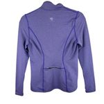 Mountain Hardwear  Purple Mock Neck 1/4 Zip Athletic Pullover Zip Pocket Size S Photo 1