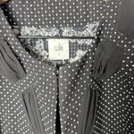 CAbi Polka Dot Jacket Black White Stretch 3/4 Sleeve Jacket Blazer Size 8 Photo 2