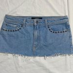Revolve Love Mini Skirt in Denim DUNDAS x  Size 27 NWT Photo 4